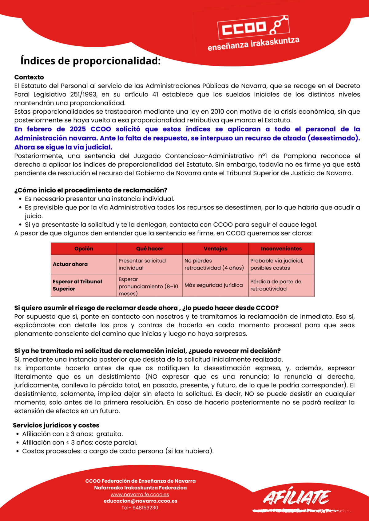 Índices de proporcionalidad
